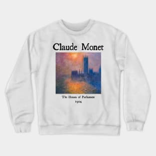 The Houses of Parliament by Claude Monet Crewneck Sweatshirt